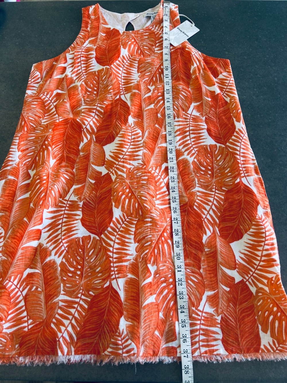 Tommy Bahama Sport Fondly Fan Linen Dress XL - Picture 4 of 5